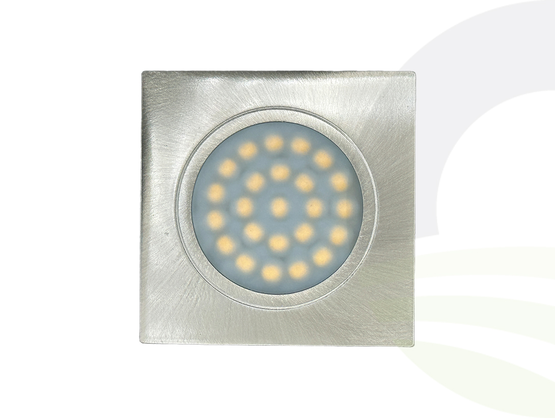 12V Square Chrome LED