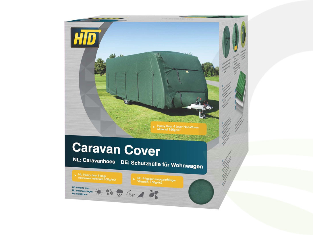 Caravan Cover 550-600cm 240 Wide Green (Size: 550-600cm)