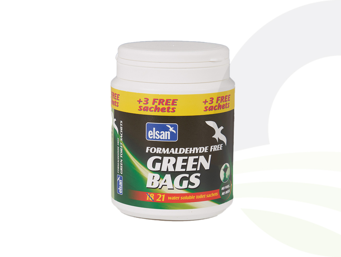 Elsan Green Bags + 3 Free Sachets 