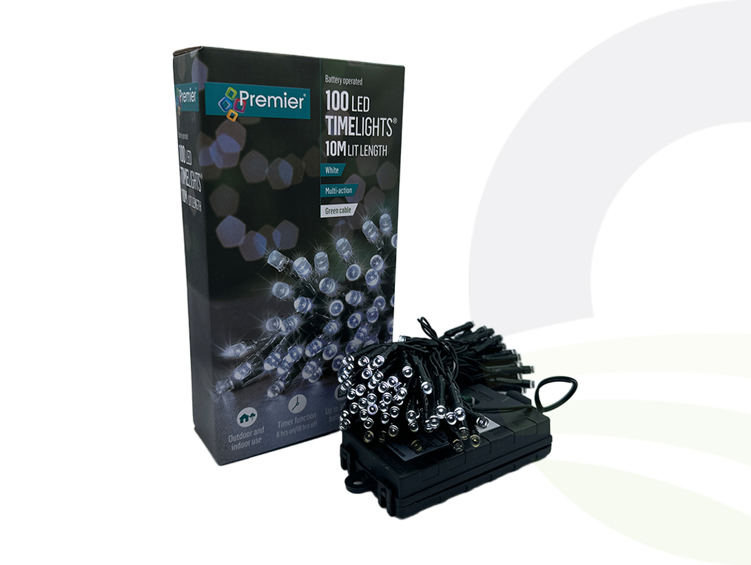 100 LED TimeLights White