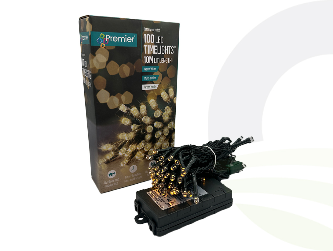 100 LED TimeLights Warm White