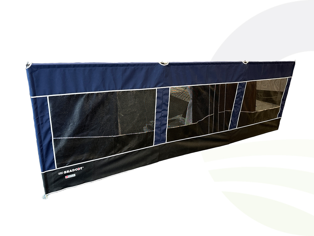Bradcot Windbreak 3 Panel Blue (Size: 3 Panel)