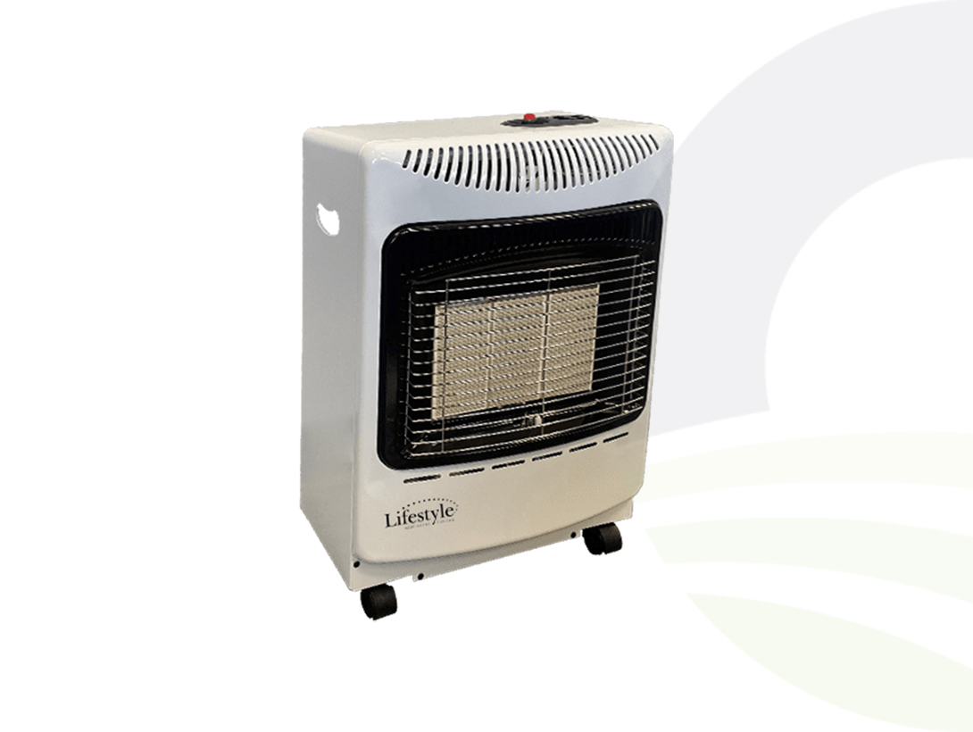 White Mini Heatforce Gas Heater