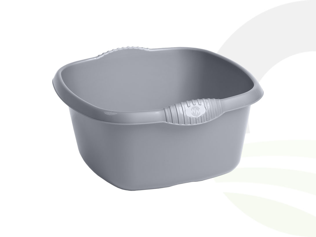 Soft Square Bowl 32cm Silver (Colour: Silver)