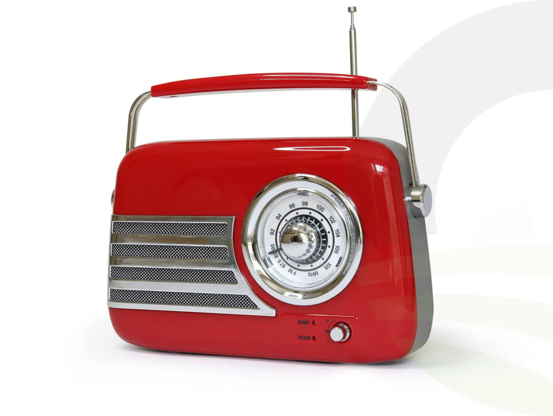 Retro Radio - Red