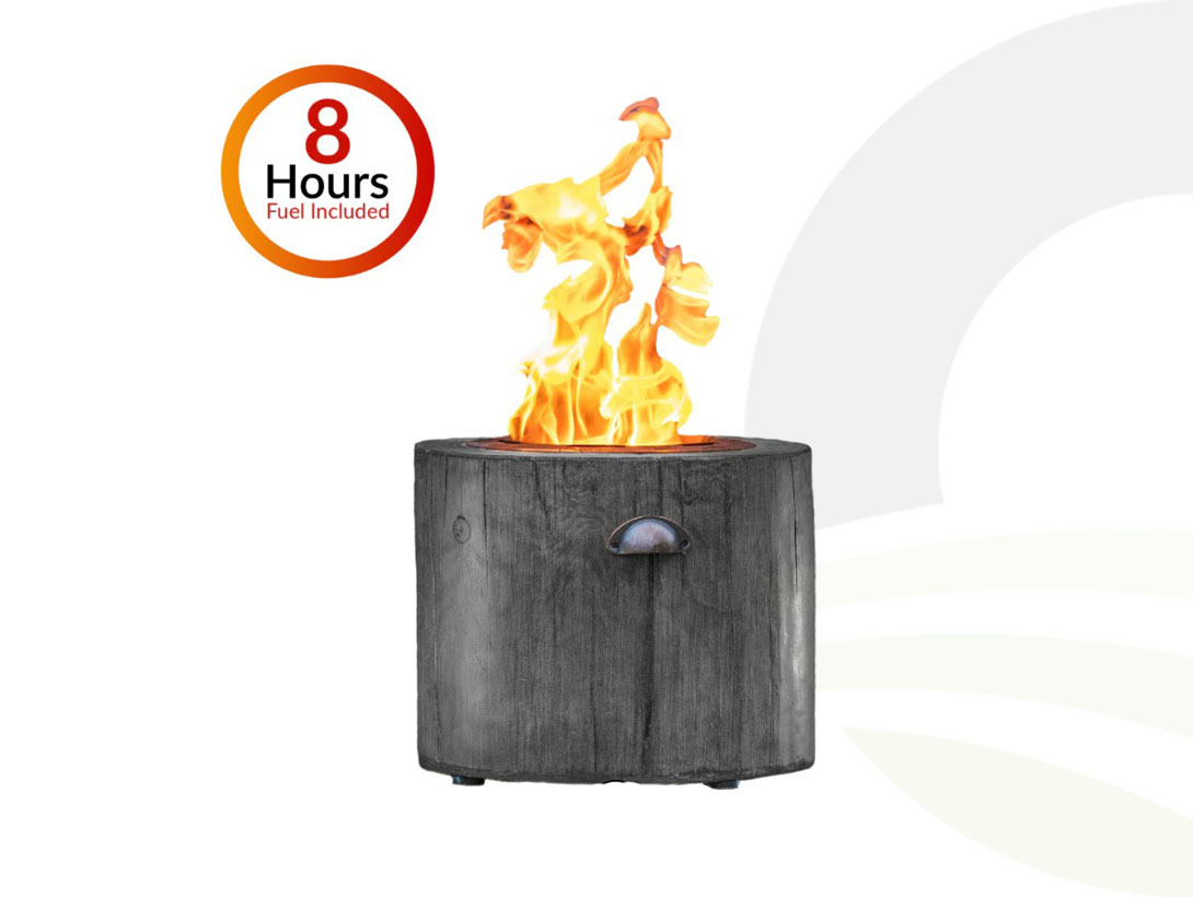 Eco Fuego Black Fire Pit Bundle (Colour: Black)