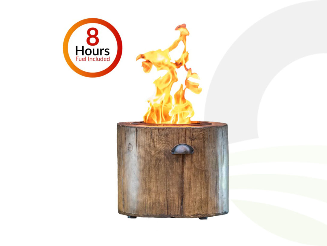Eco Fuego Wood Fire Pit Bundle (Colour: Wood)