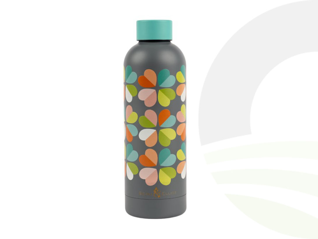 B&E Carnaby Bloom S/Steel Drinks Bottle