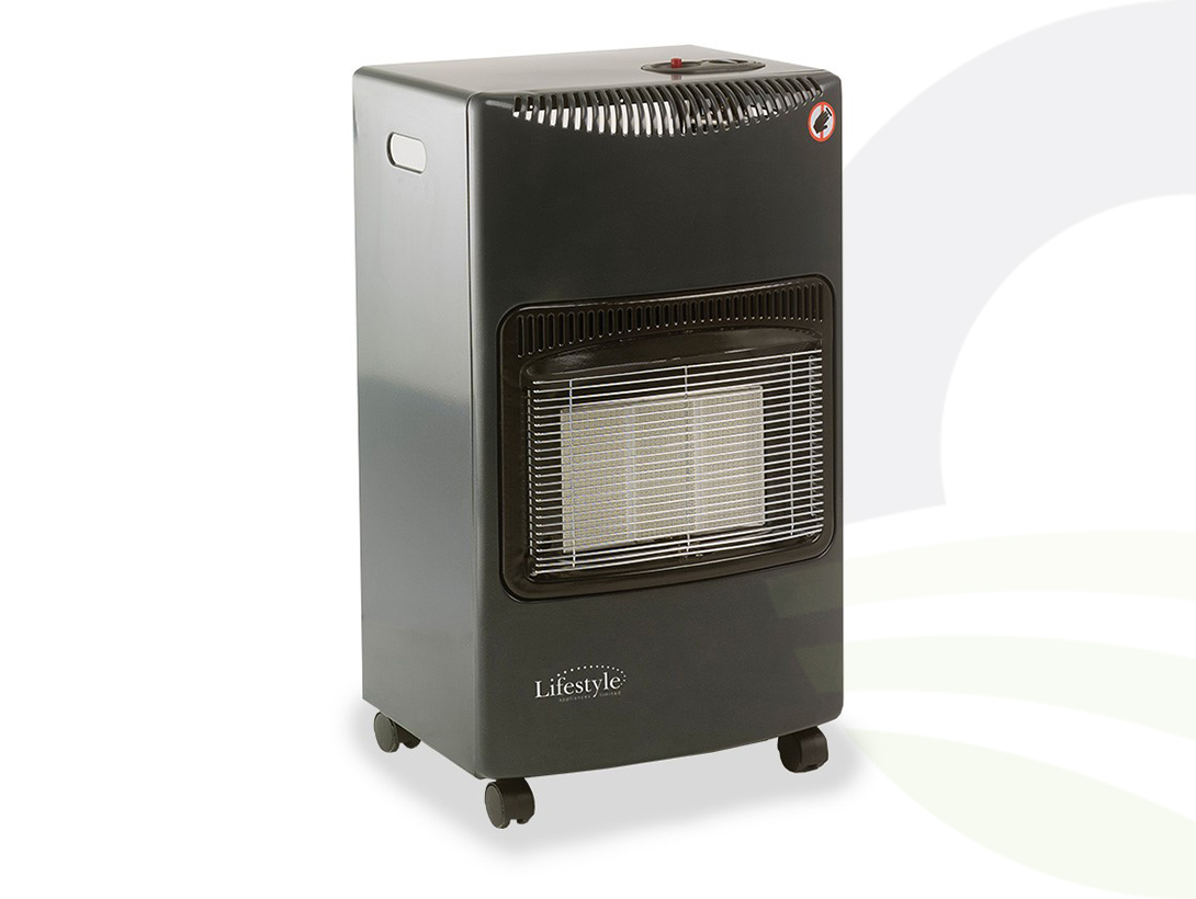 Quest Large Gas Cabinet Heater Grey
