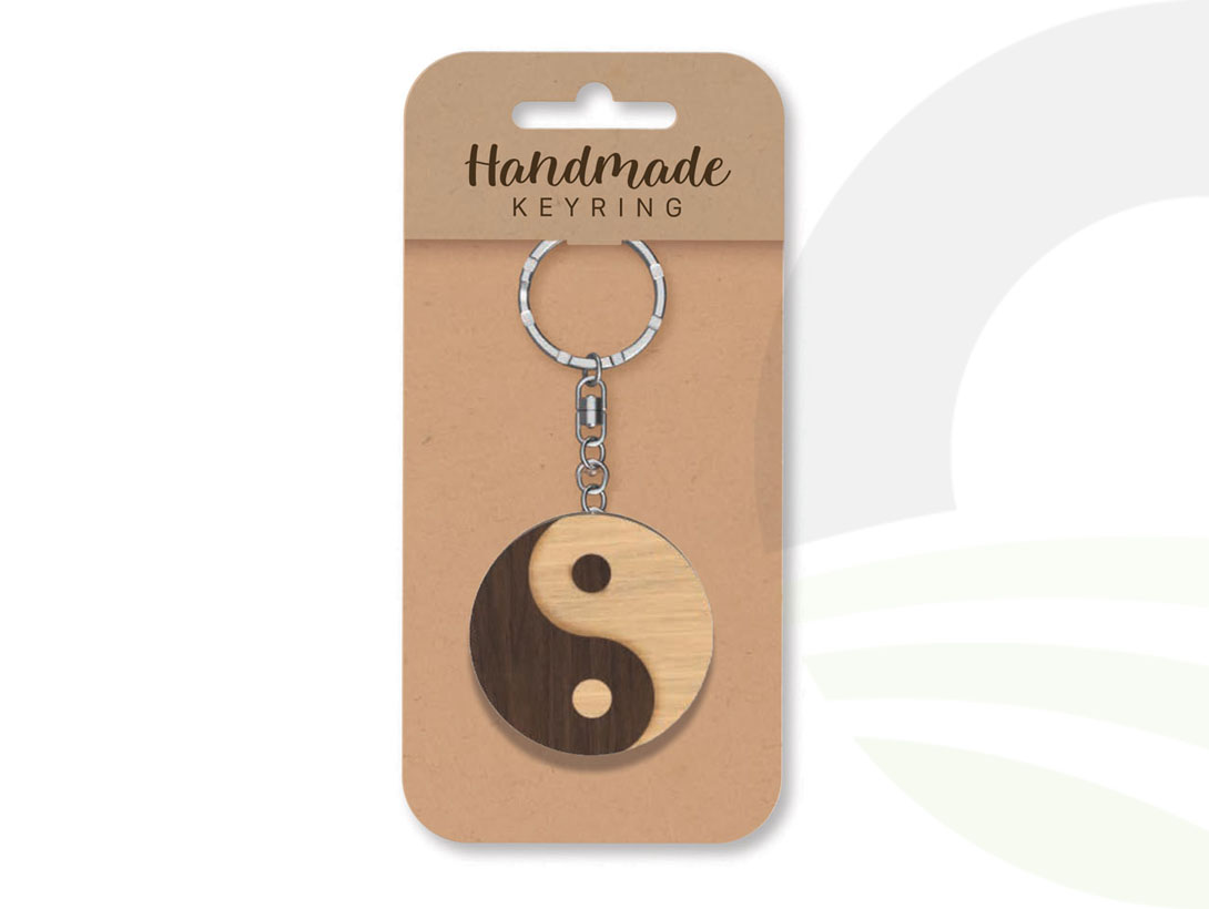 Keyring: Yin Yang (Size: Yin Yang)
