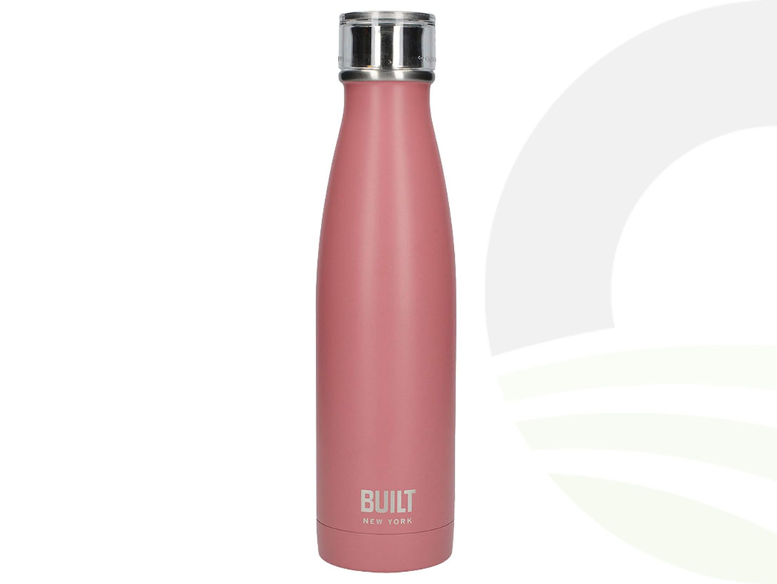 BUILT Perfect Seal 540ml Pink Bottle