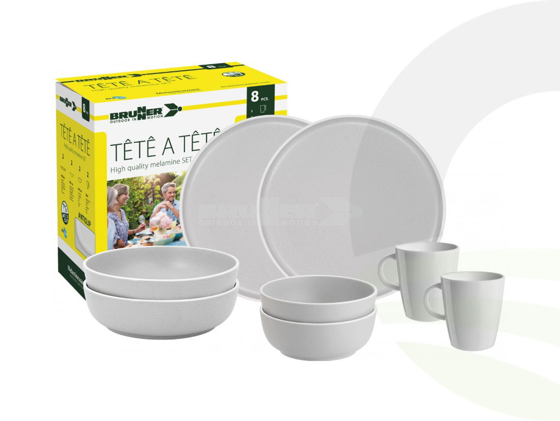 Brunner Set Tête-à-tête Dolomit White 8 Pcs