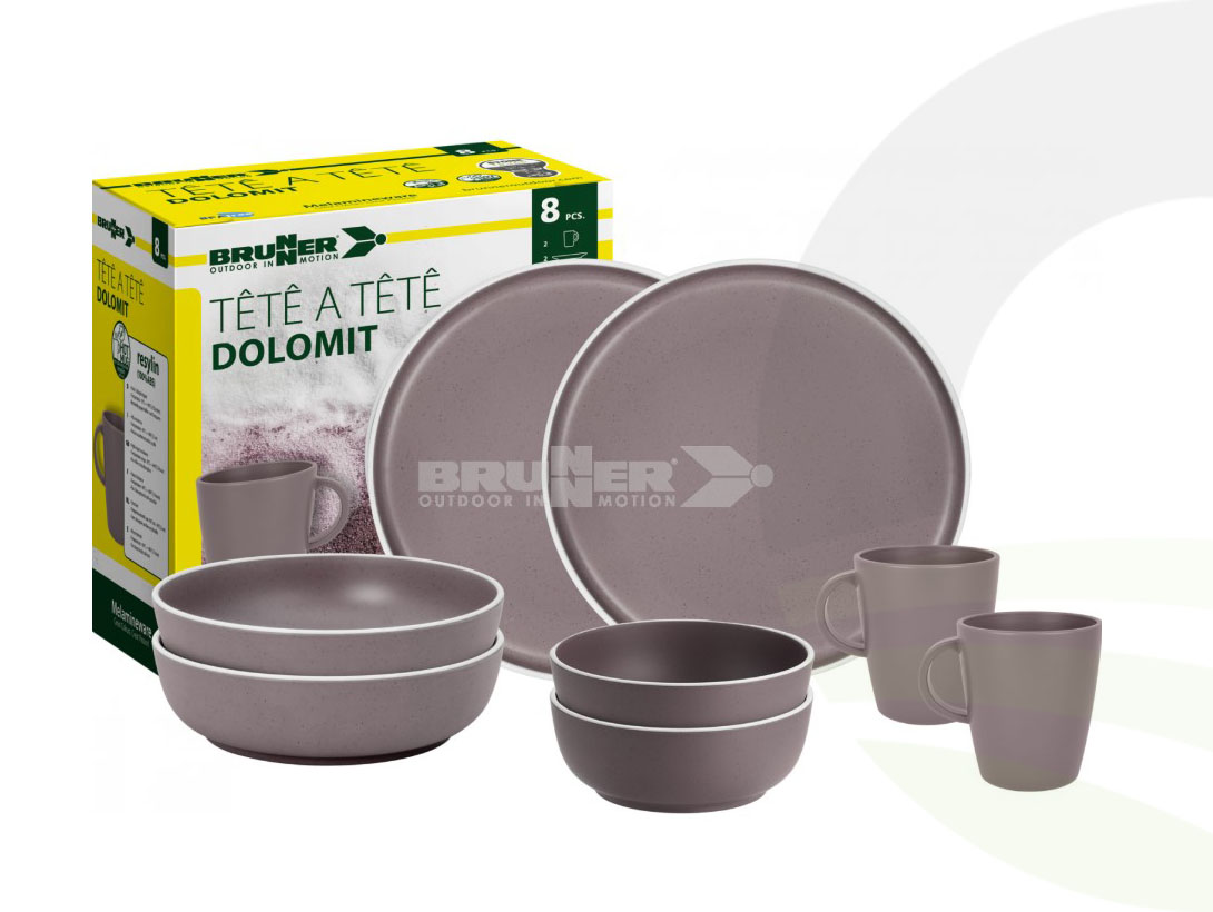 Brunner Set Tête-à-tête Dolomit Rose 8 Pcs