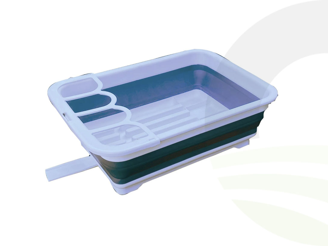 Collapsible-Wares Dish Rack, Sink Drainer + Cutlery Holder