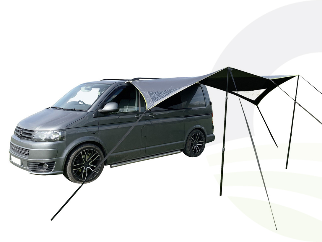 OLPRO Modern Shade Canopy - Charcoal & Lime