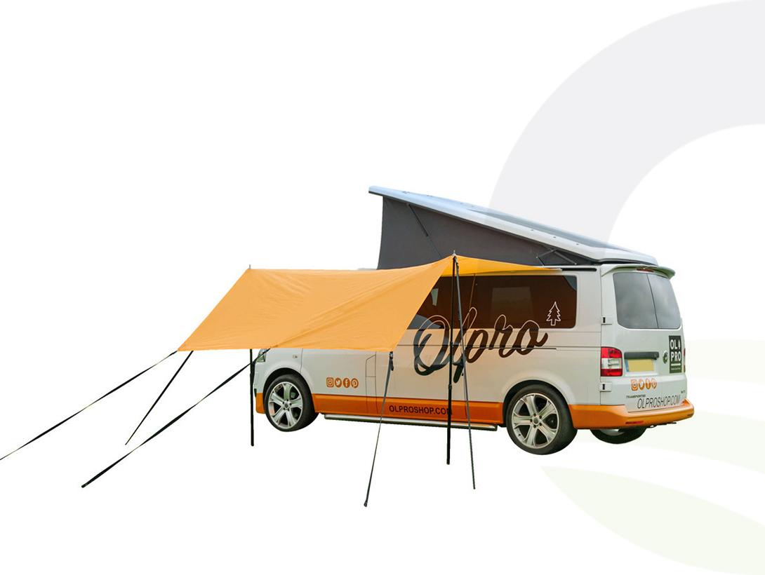 OLPRO Rectangle Canopy/Shade - Charcoal 