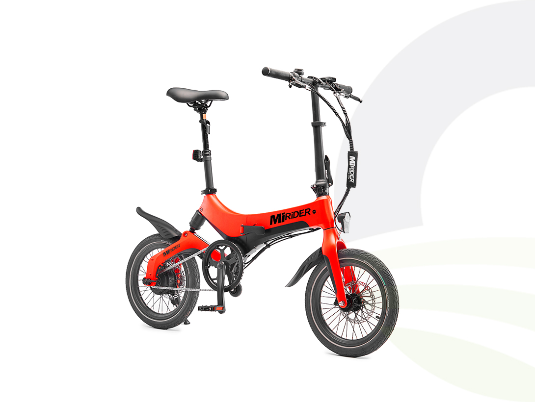MiRider 16 Folding EBike Eclipse Red