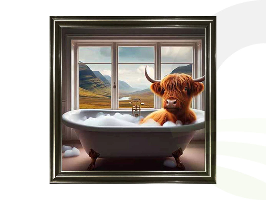 Cow In A Bathtub Left