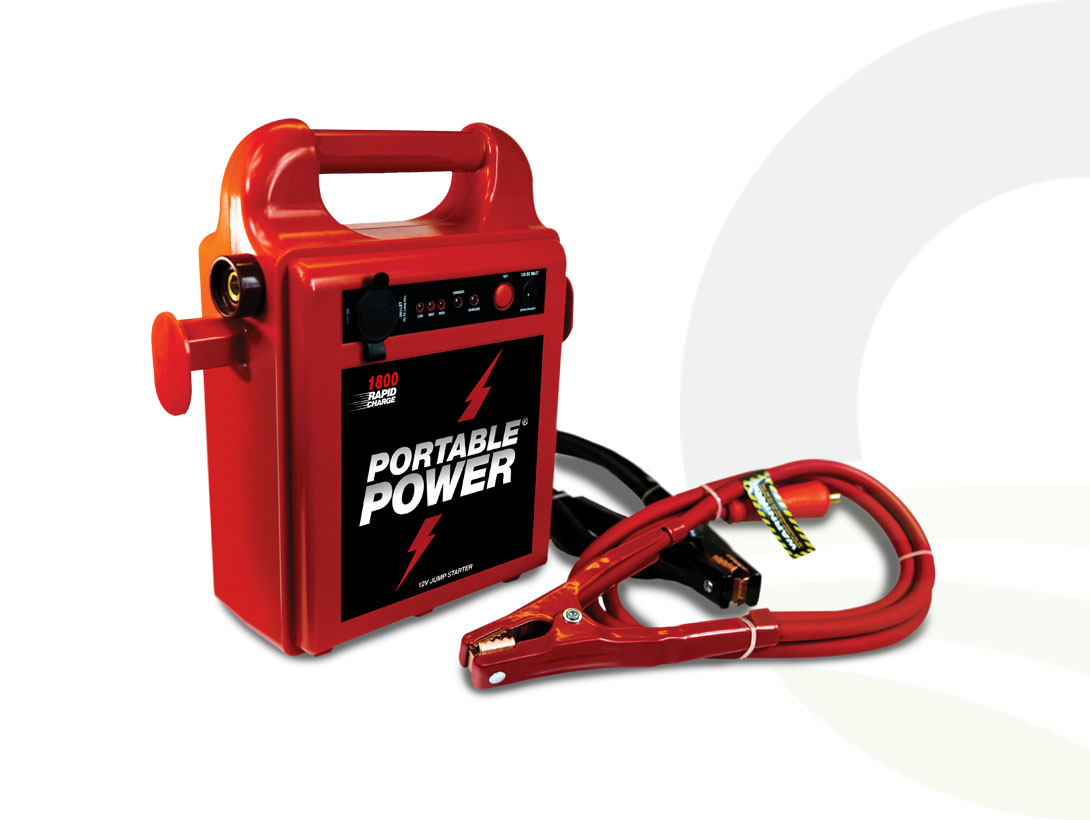 Portable Power 1800RC Jump Starter 80cm Leads