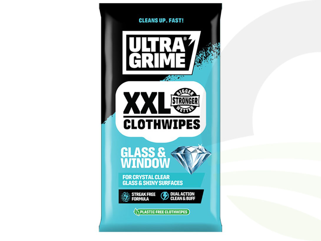 Ultra Grime Glass & Window 20 XXL Wipes