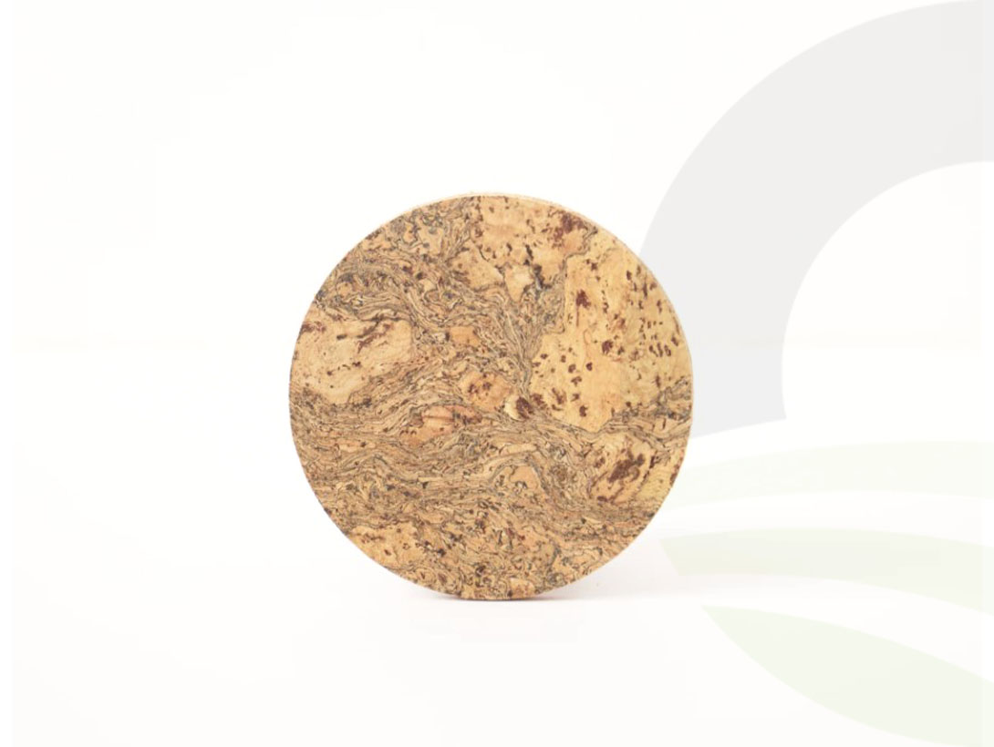 LIGA Natural Cork Coasters Round 4pc