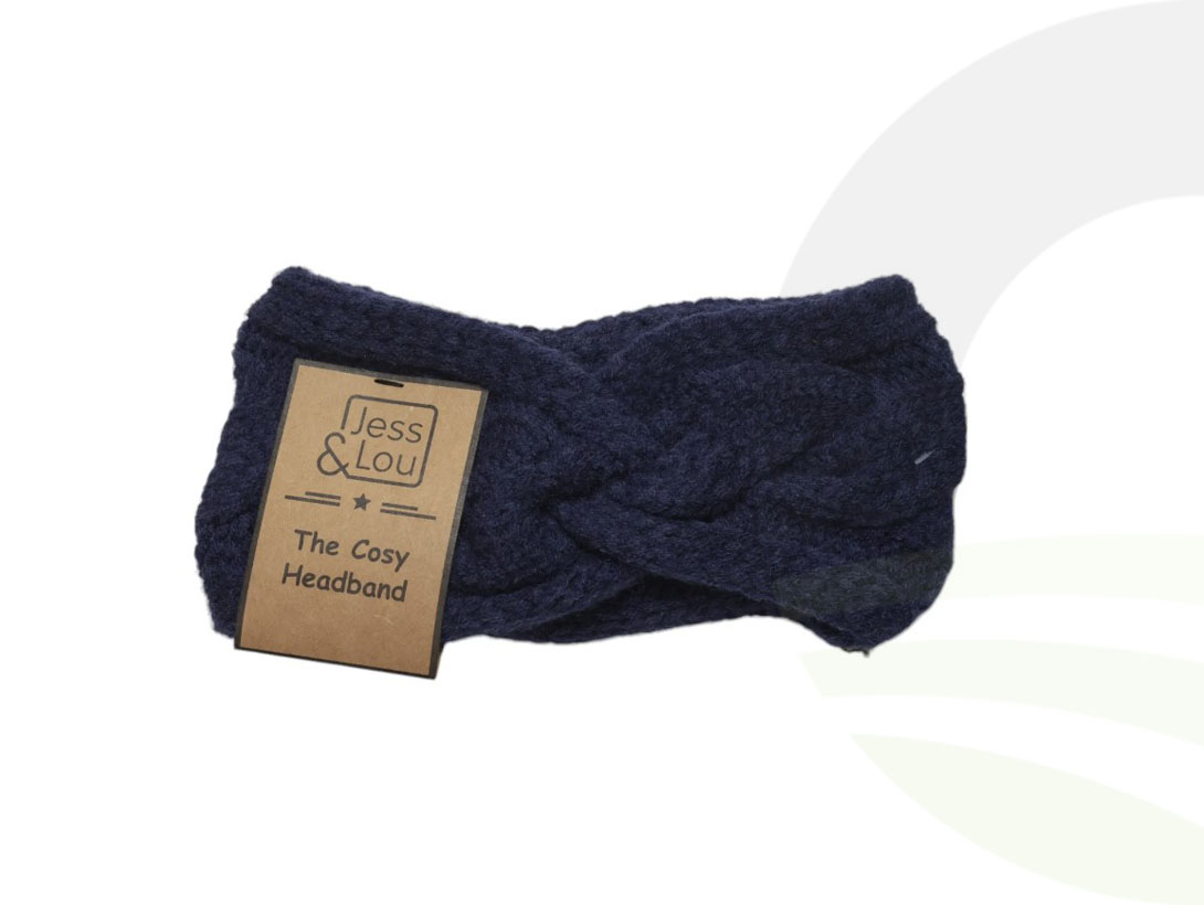 Jess & Lou Navy Knot Headband