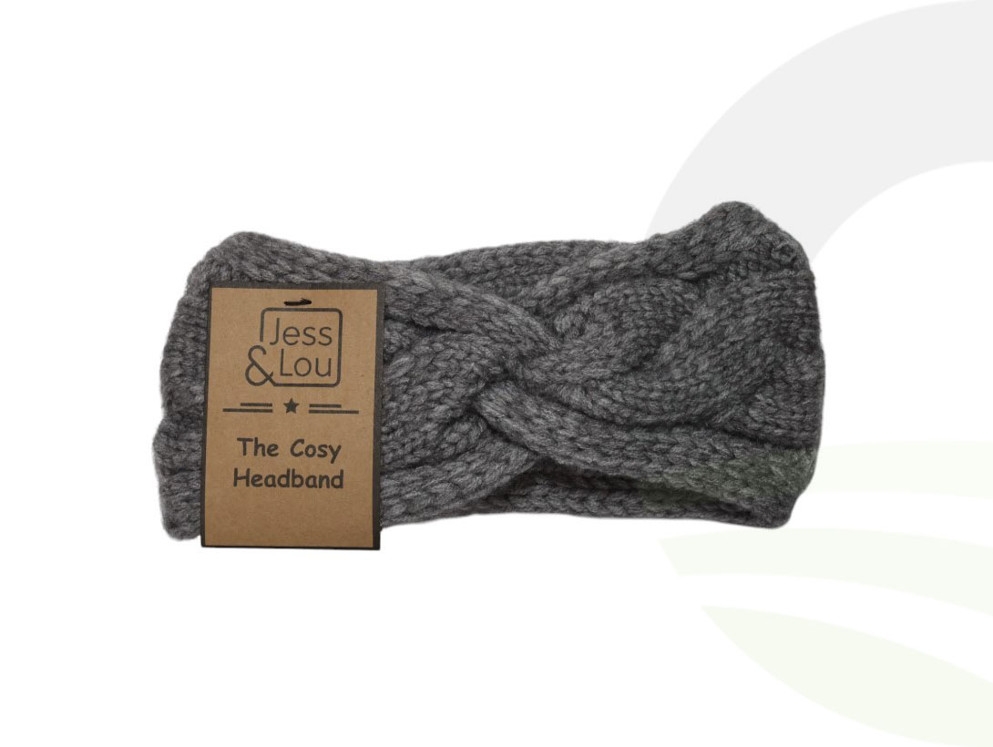 Jess & Lou Charcoal Knot Headband