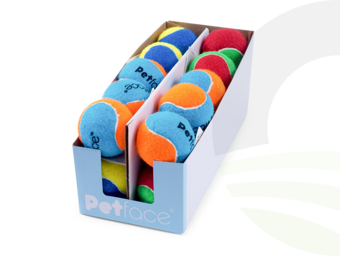 Petface Squeaky Tennis Balls Dog Toy