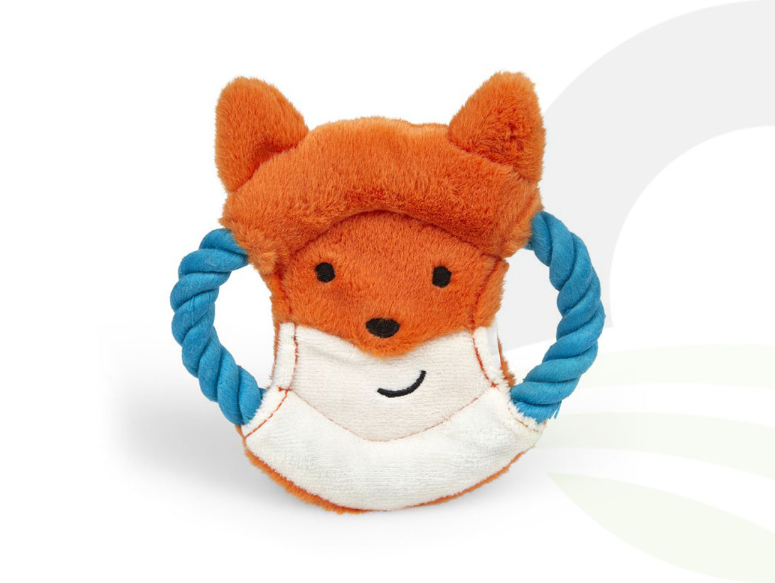 Little Petface Flingy Fox Flyer Dog Toy 
