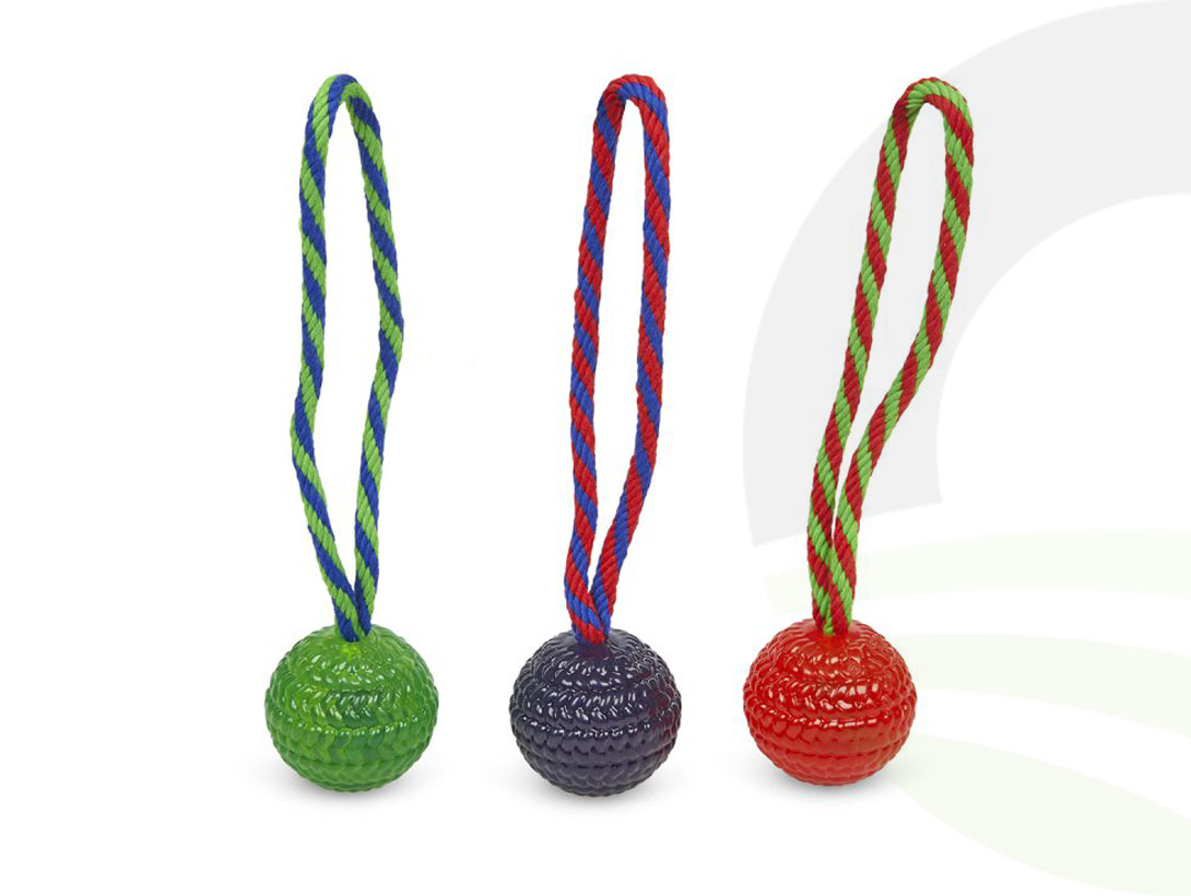 Petface Toyz Chew Ball On A Rope Dog Toy