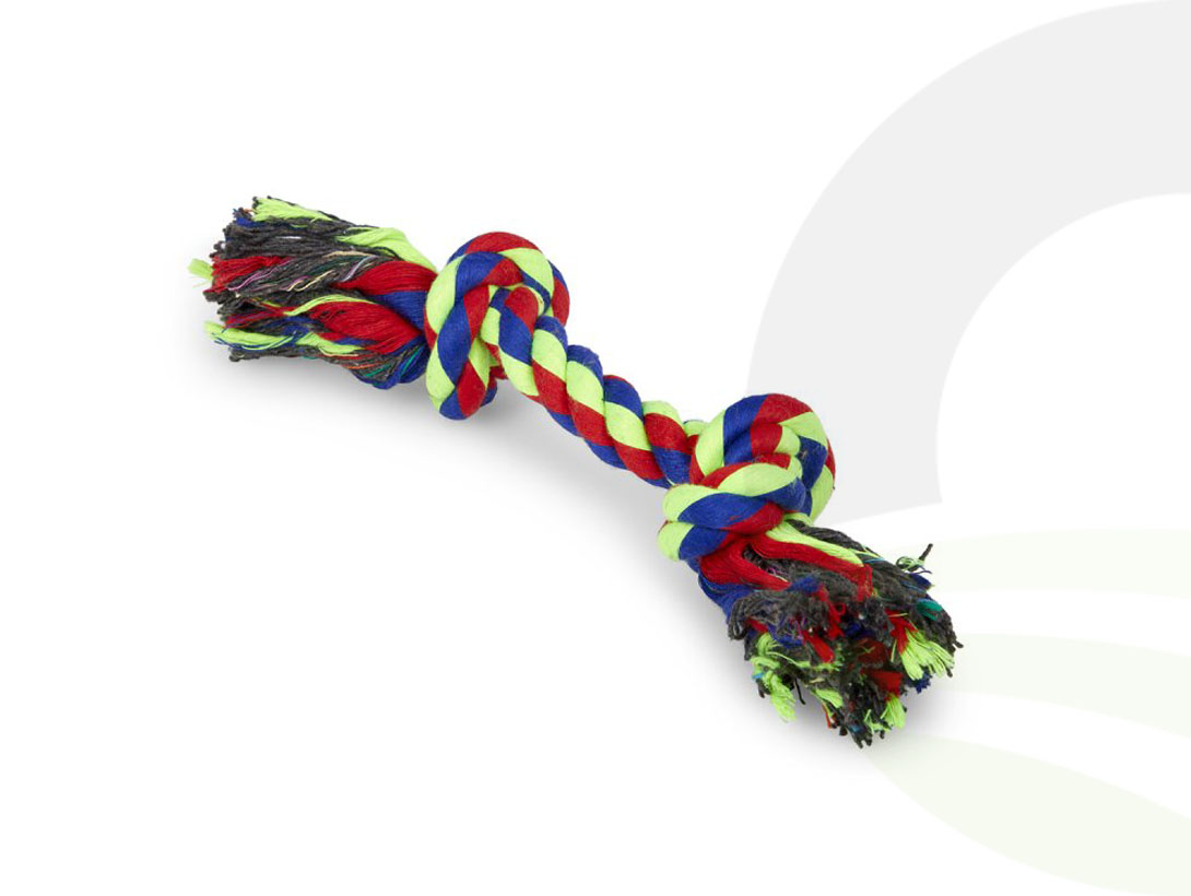 Petface Toyz Woven Knotted Rope Bone Dog Toy