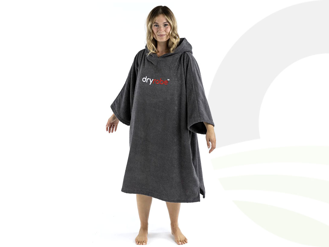 DryRobe Cotton Towel V3 Slate Grey Large (Size: Large)