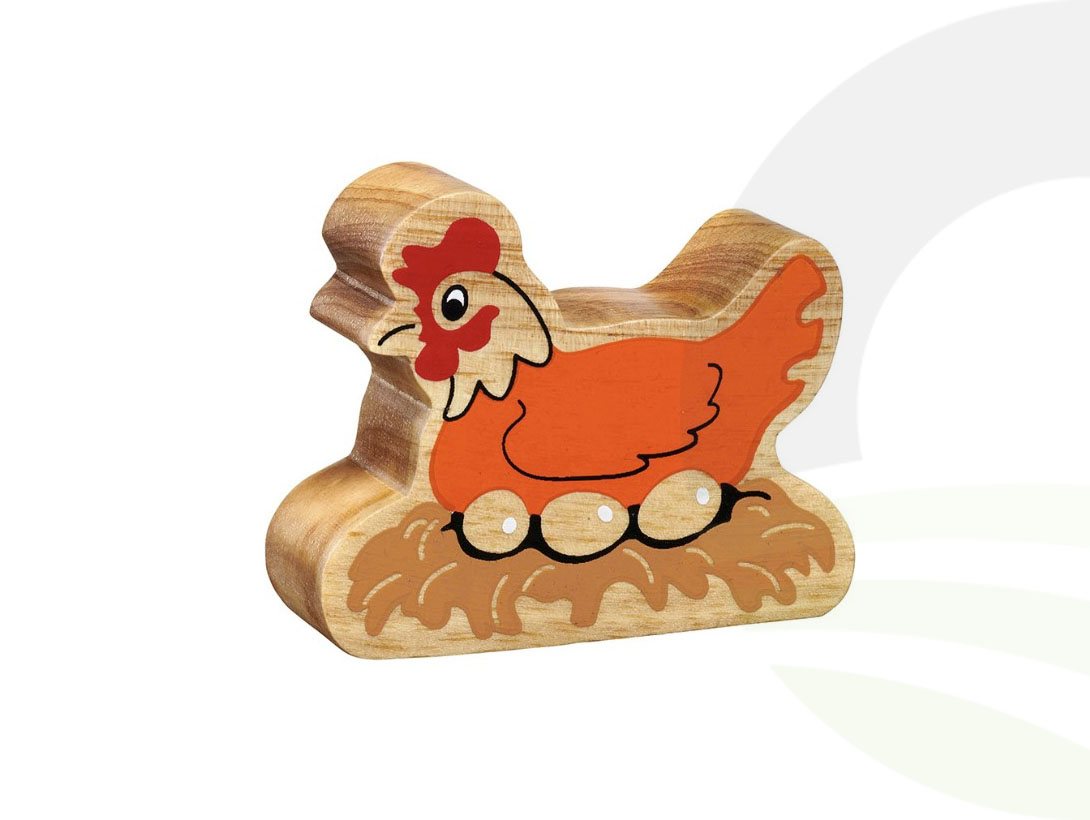 Natural Orange Hen On A Nest (Size: Orange Hen On A Nest)