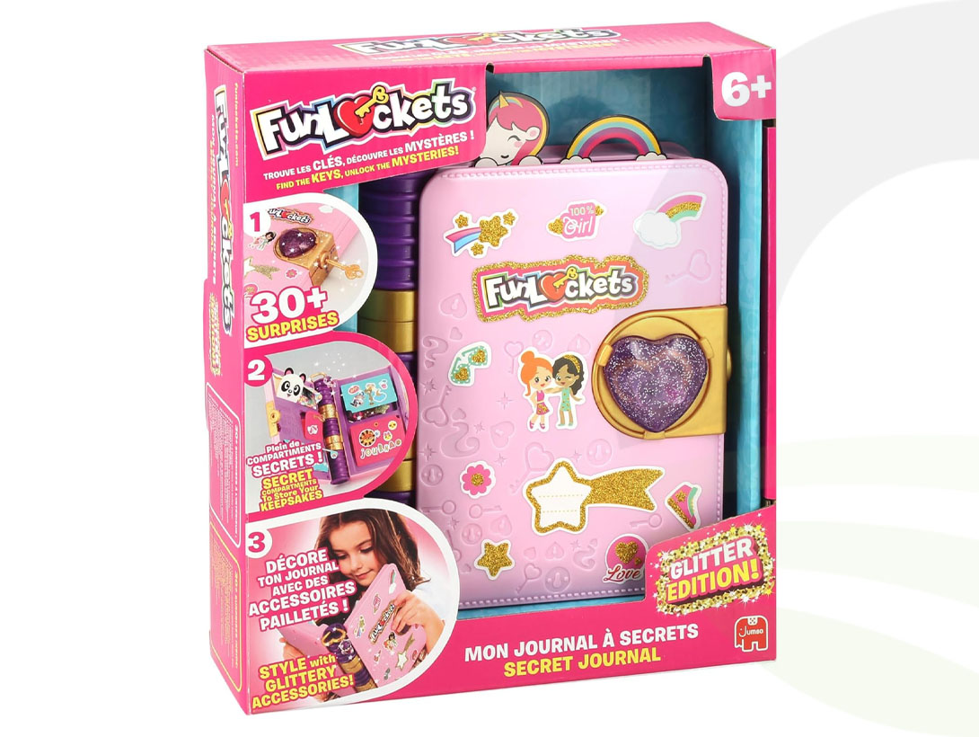 FunLockets Secret Journal Glitter Edition UK