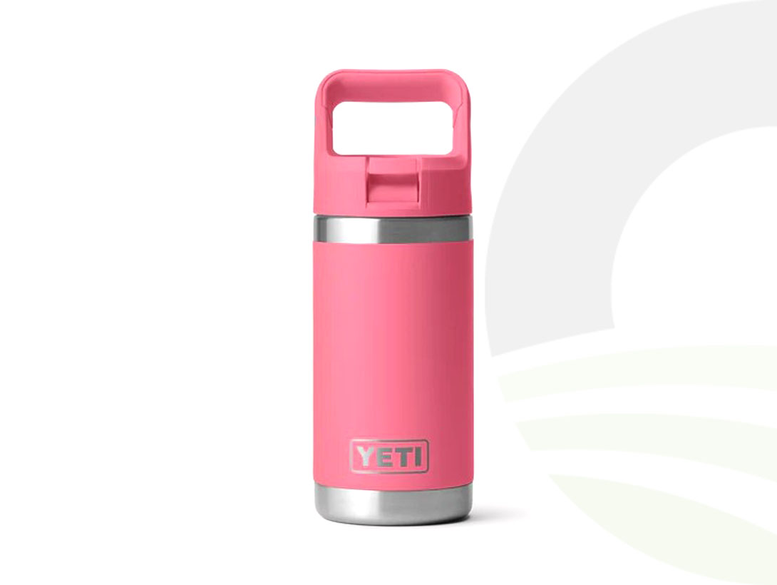 YETI Rambler Jr 12oz Tropical Pink Kids Bottle (Colour: Pink)