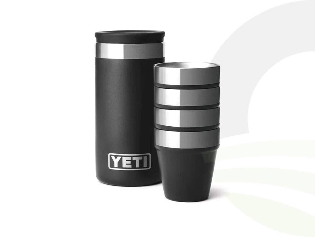 Yeti Rambler Black Shot Glasses 4pk