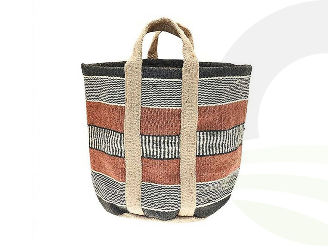 Walton&Co Jute Storage Basket Terracotta Slate Blue (Size: Slate Blue)