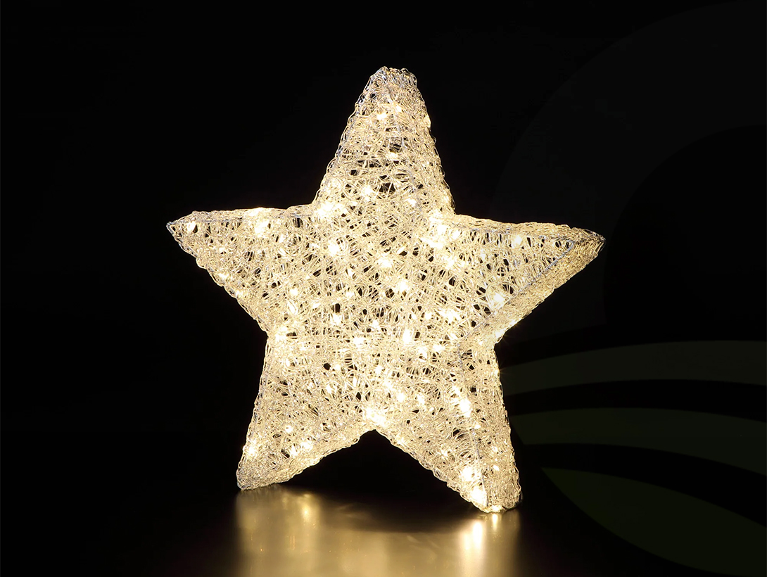 Noma 50cm Acrylic Star 150 Duo LEDs
