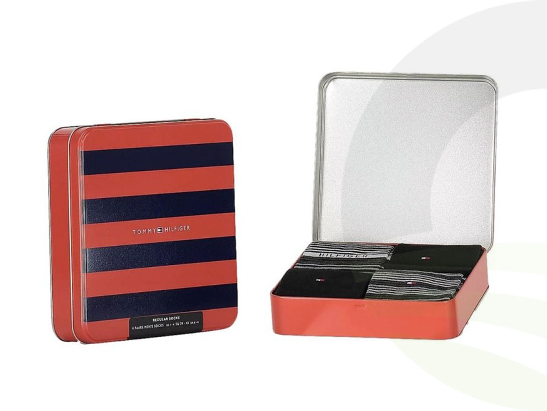 Tommy Hilfiger Black 4 Pack Socks Gift Set