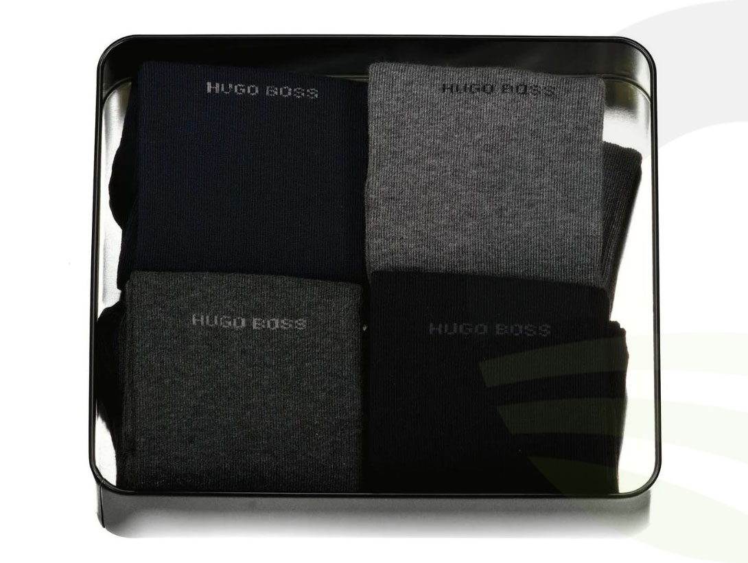 Hugo Boss 4 Pack Dark Socks Gift Set 