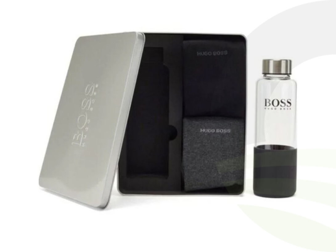 Hugo Boss Glass Bottle & Socks Gift Set