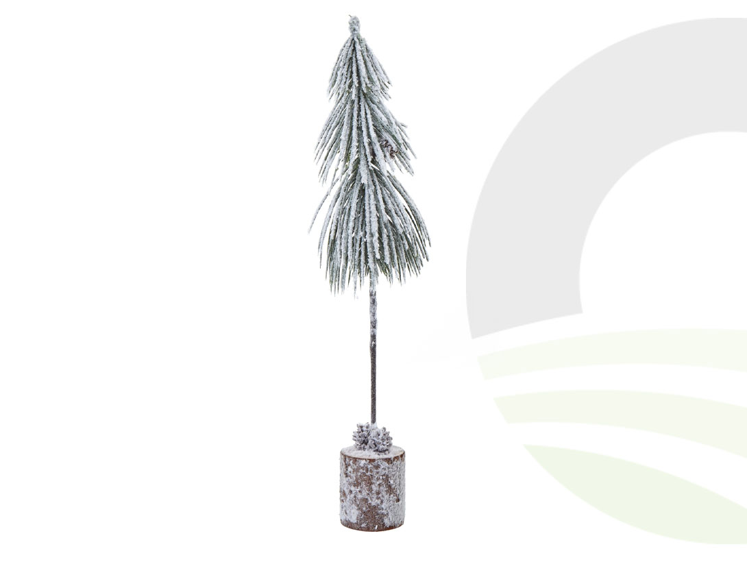 Snowy Tree In Wood Log Small