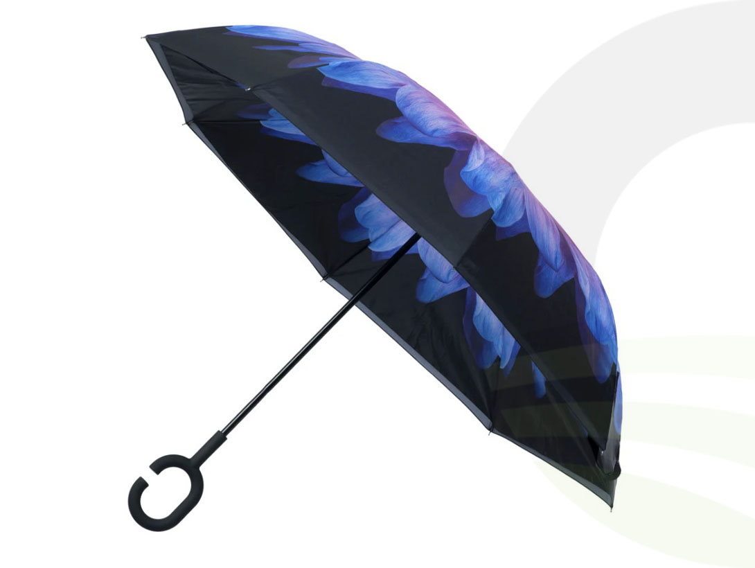 Everyday Inside Out Purple Daisy Umbrella