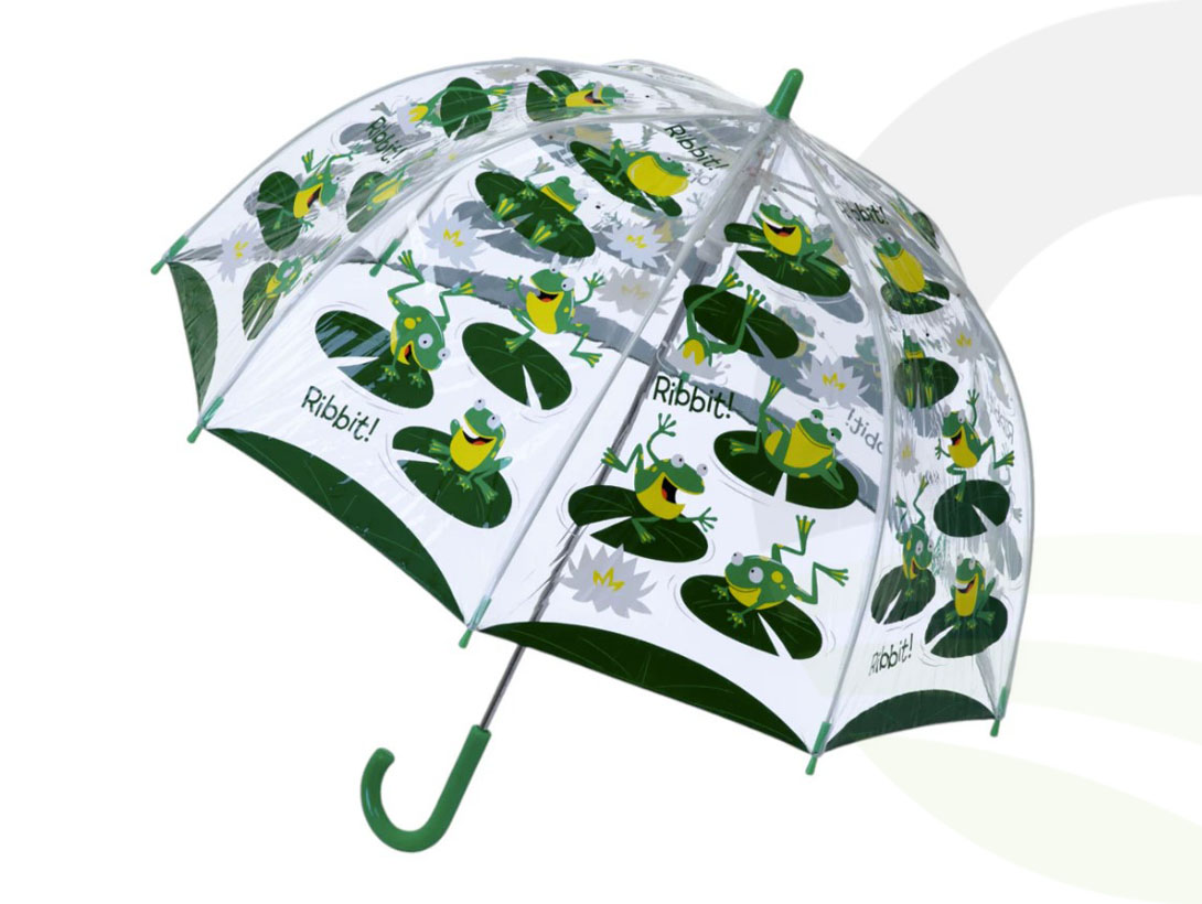 Bugzz Soake Kids PVC Frog Umbrella