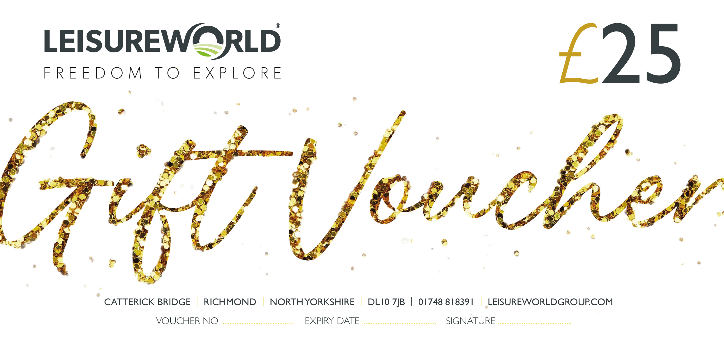 &pound;25 Leisure World Shop Voucher