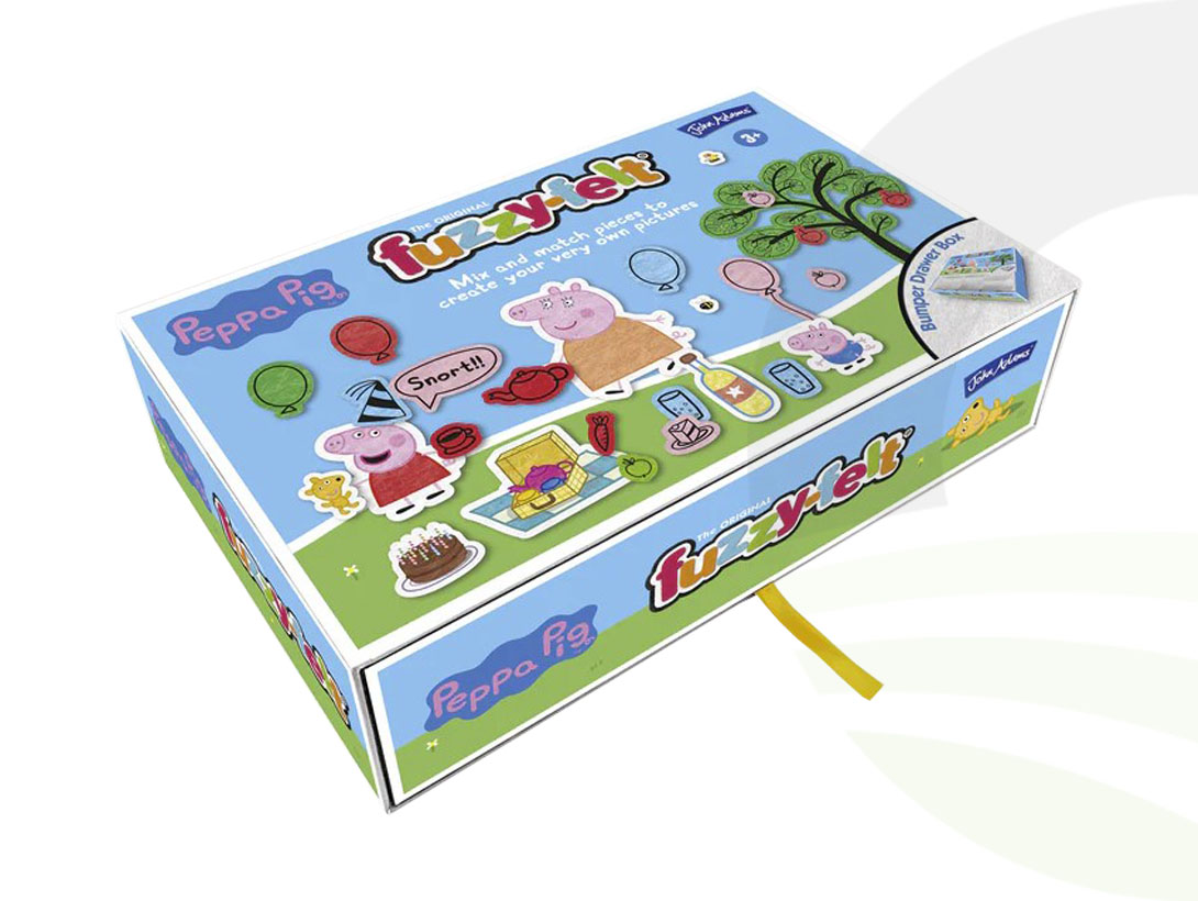 Fuzzy Felt Peppa Pig Drawer Set