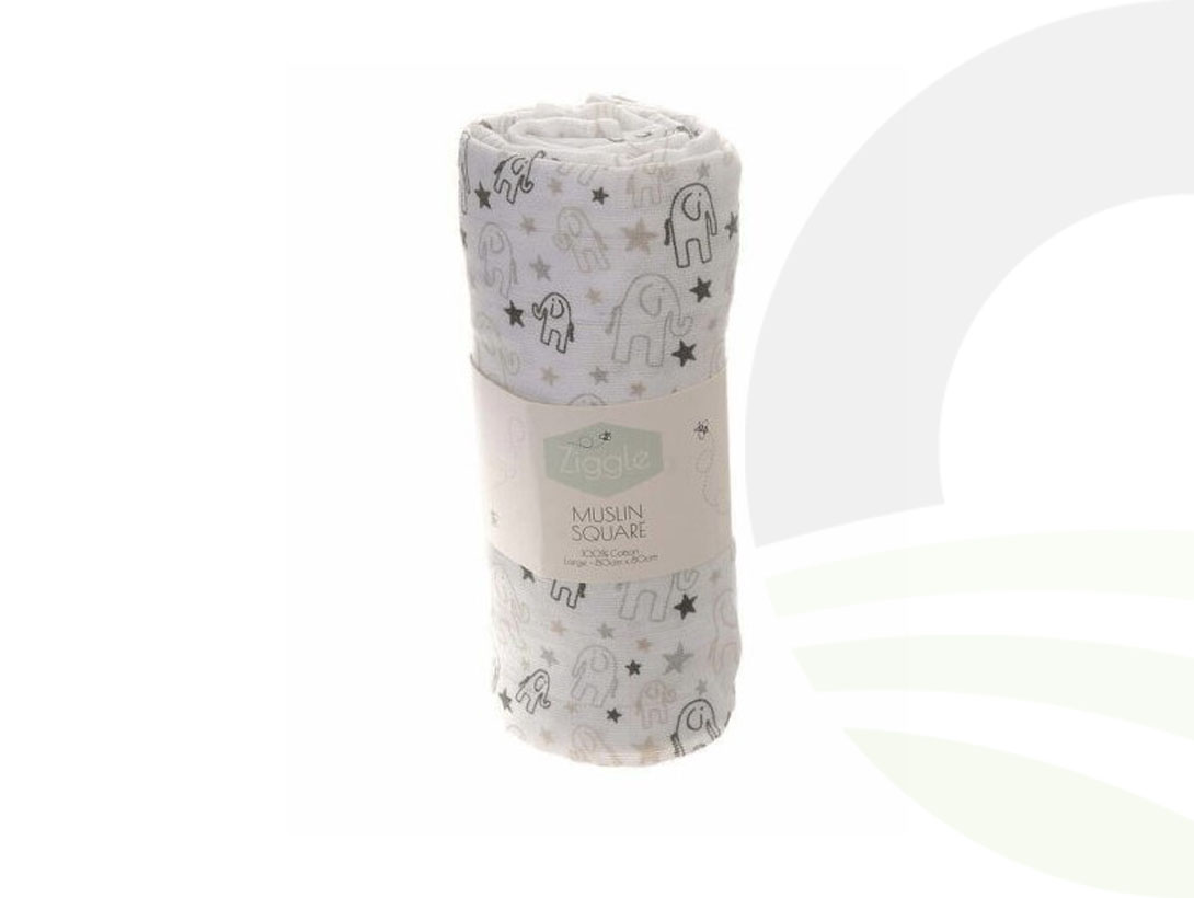 Grey Elephant Muslin