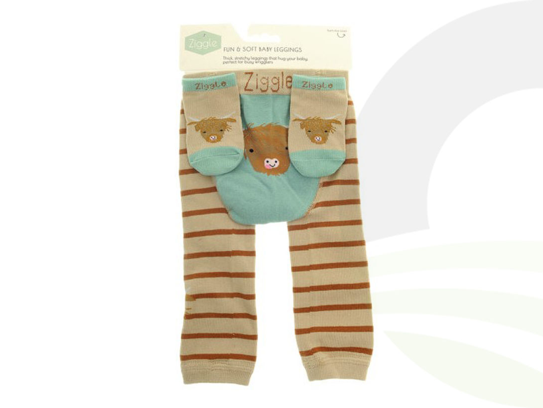 Highland Cow Leggings And Socks Set 0-6