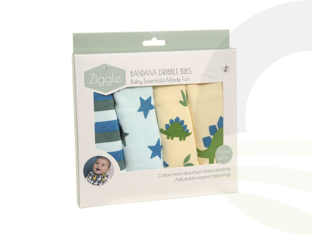 Dino And Stars Bib Set