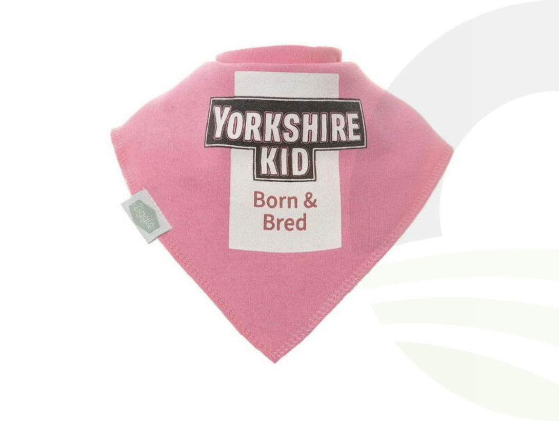 Pink Yorkshire Kid Bib